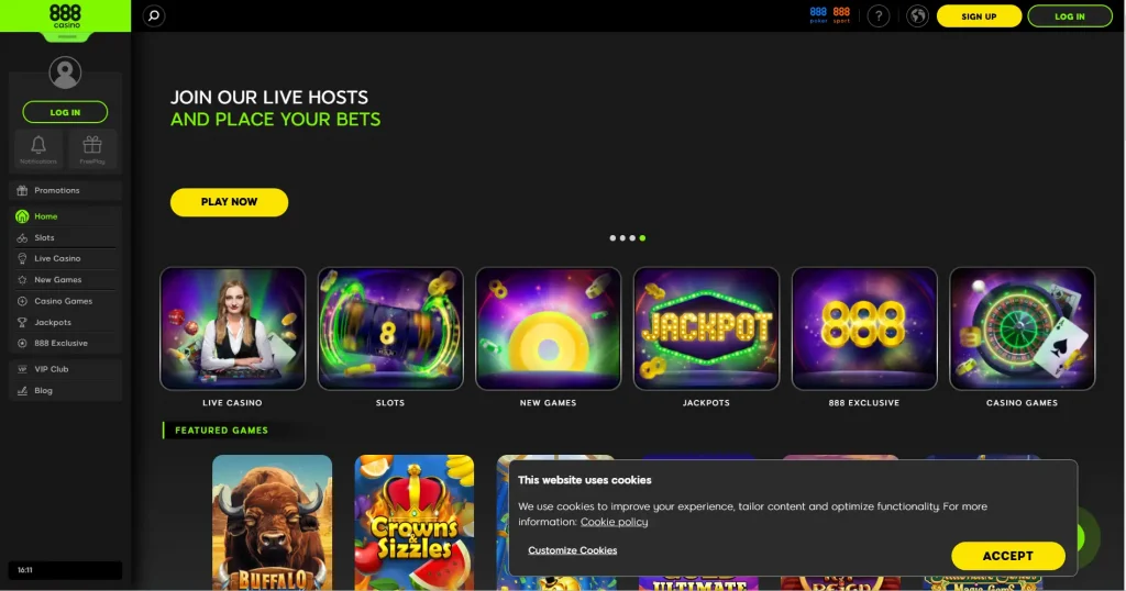 888casino homepage